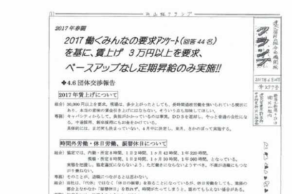 【東京・中西部支部片山組分会】クランプ 第297号