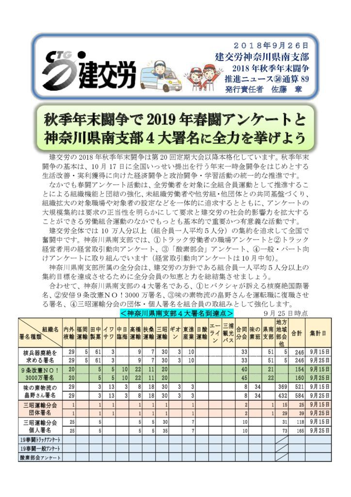 神奈川県南支部推進ニュース 通算89号