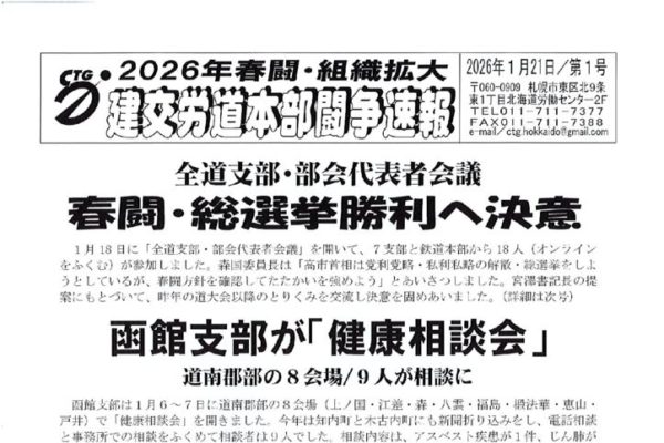 北海道本部春闘闘争速報 No.１