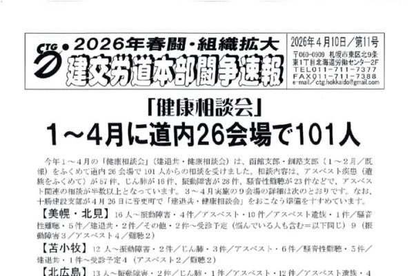 北海道本部春闘闘争速報 No.11